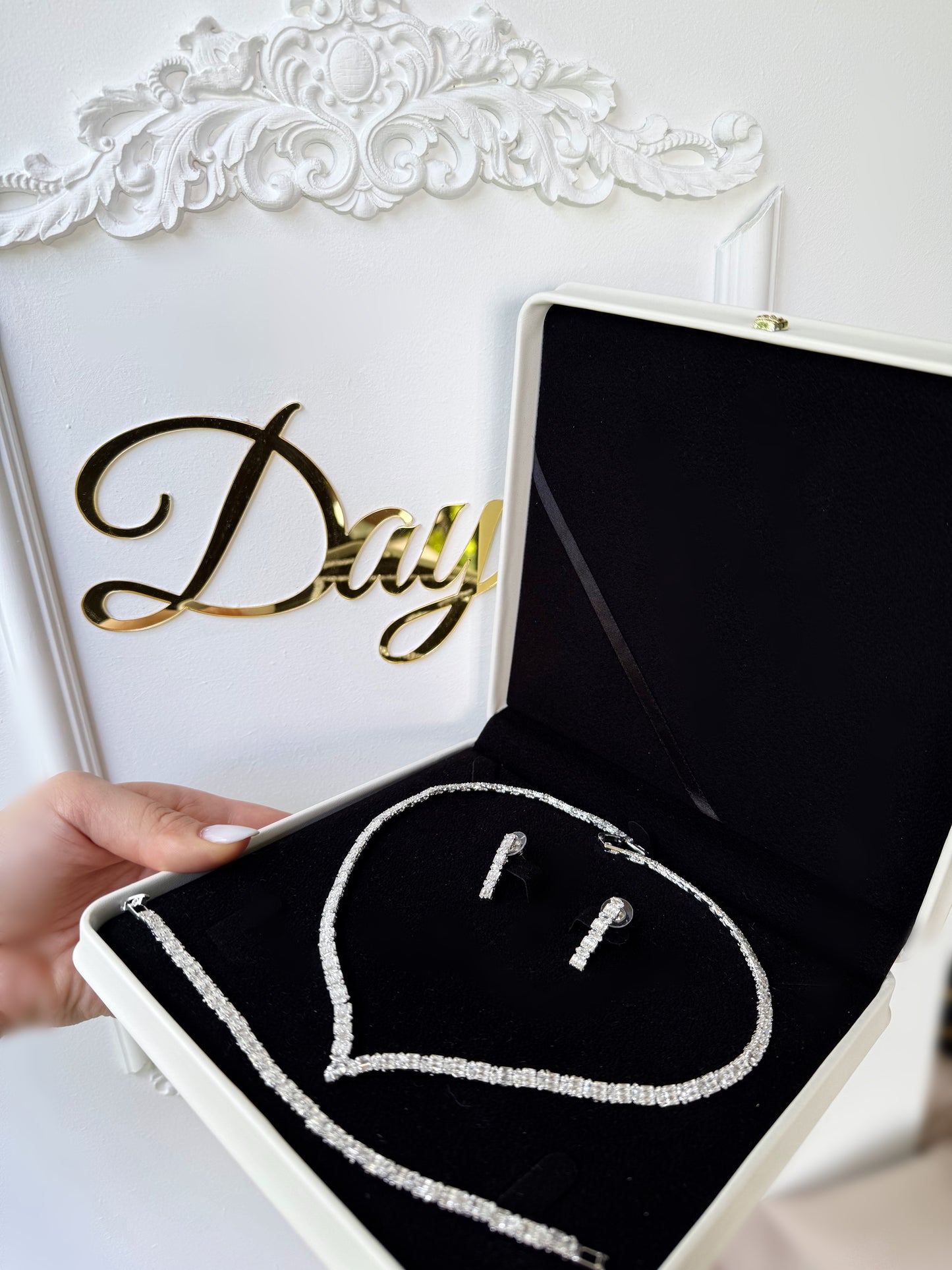 Set bijuterii cristale zirconiu Elena - Daylis