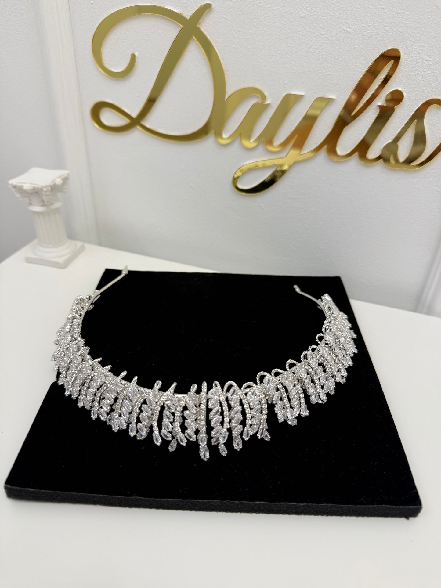 Coronita mireasa Carolin zirconiu - Daylis