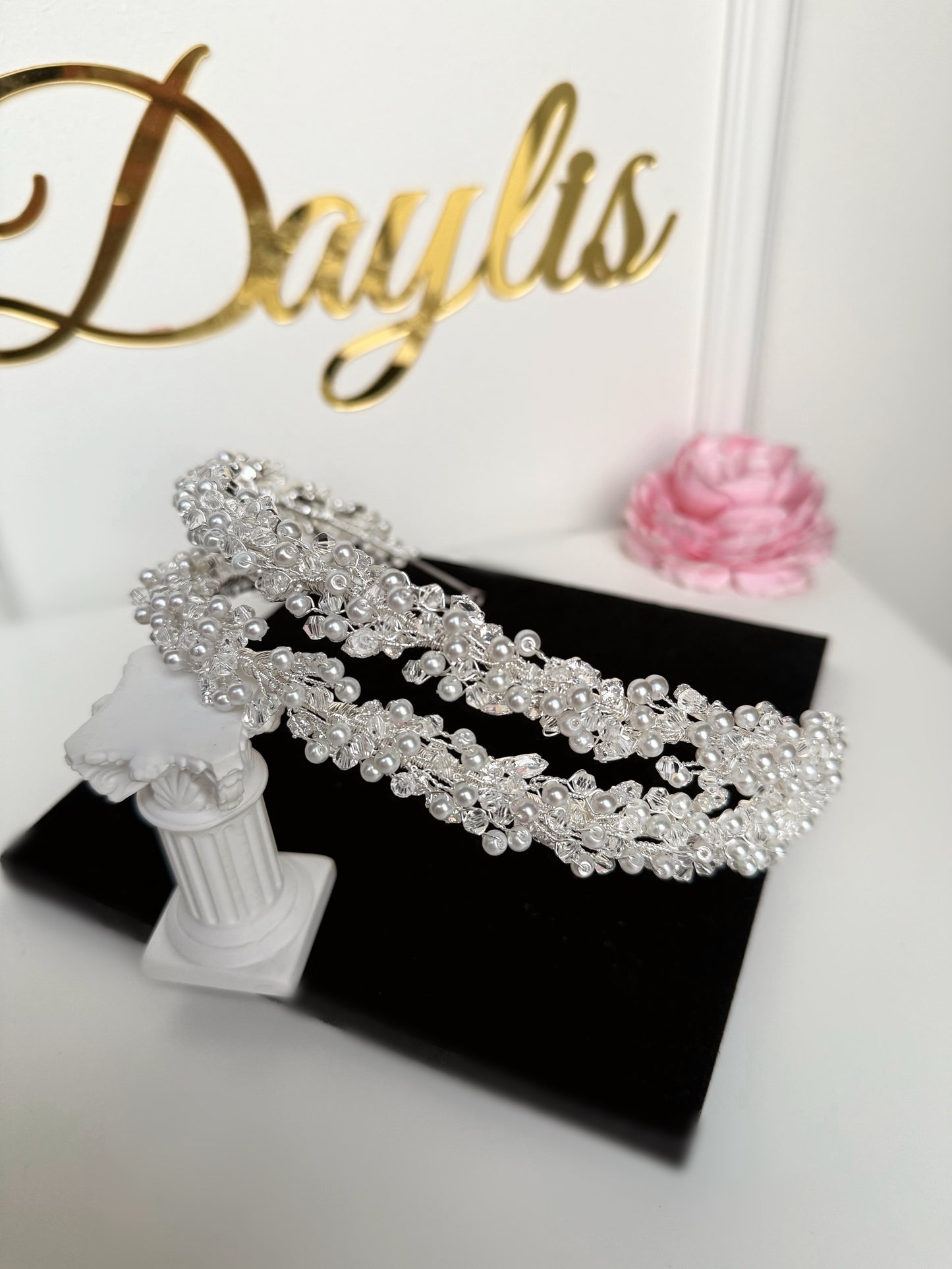 Diadema dubla perle Faylin Daylis