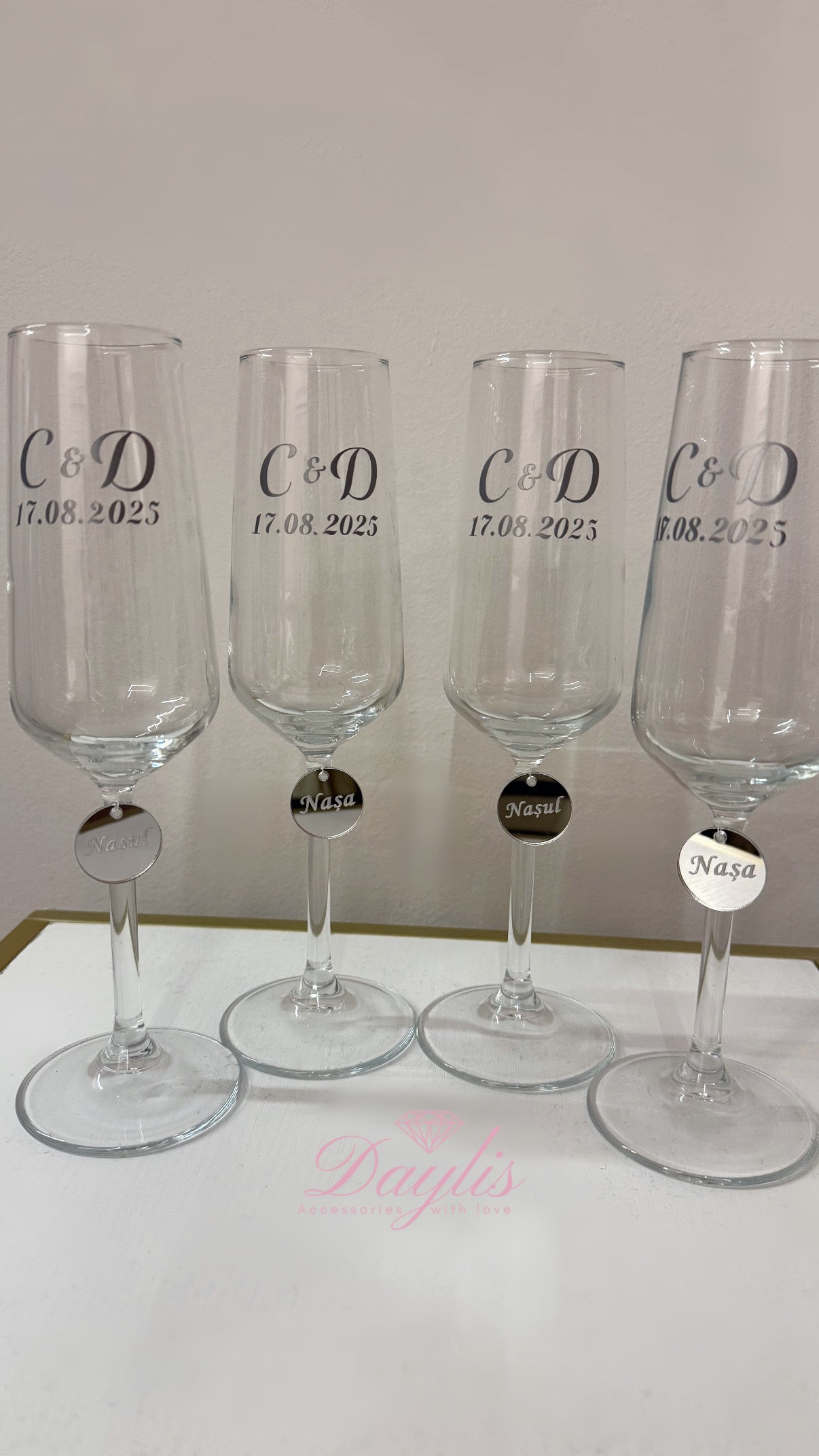 Pahare personalizate cu text - Daylis