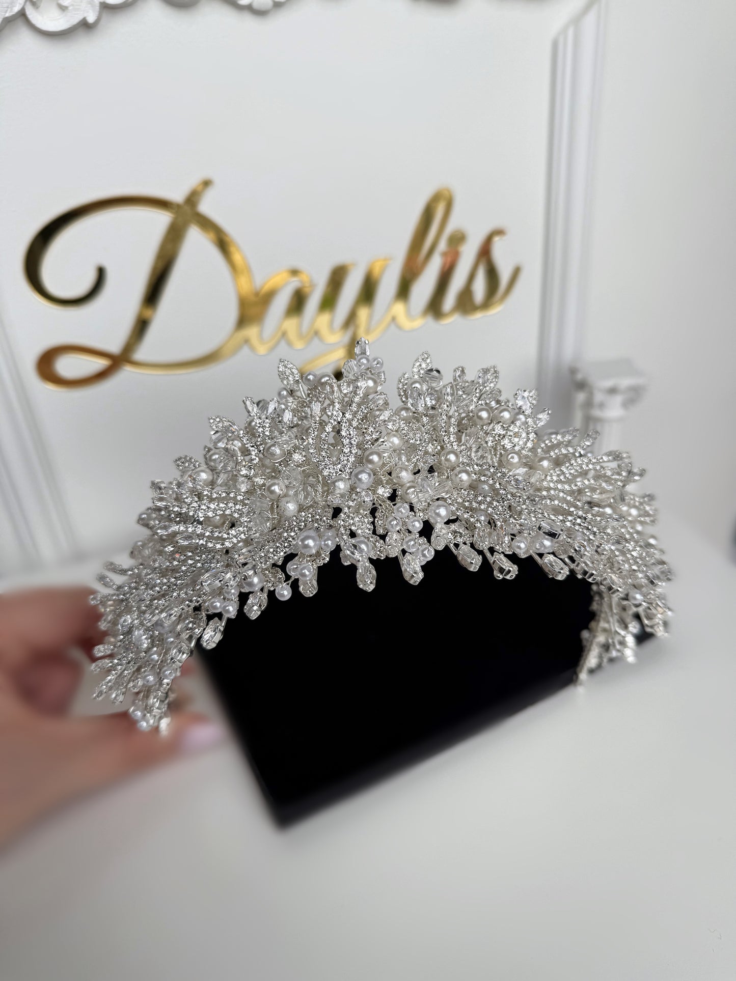 Diadema cristale zirconiu Loredana - Daylis