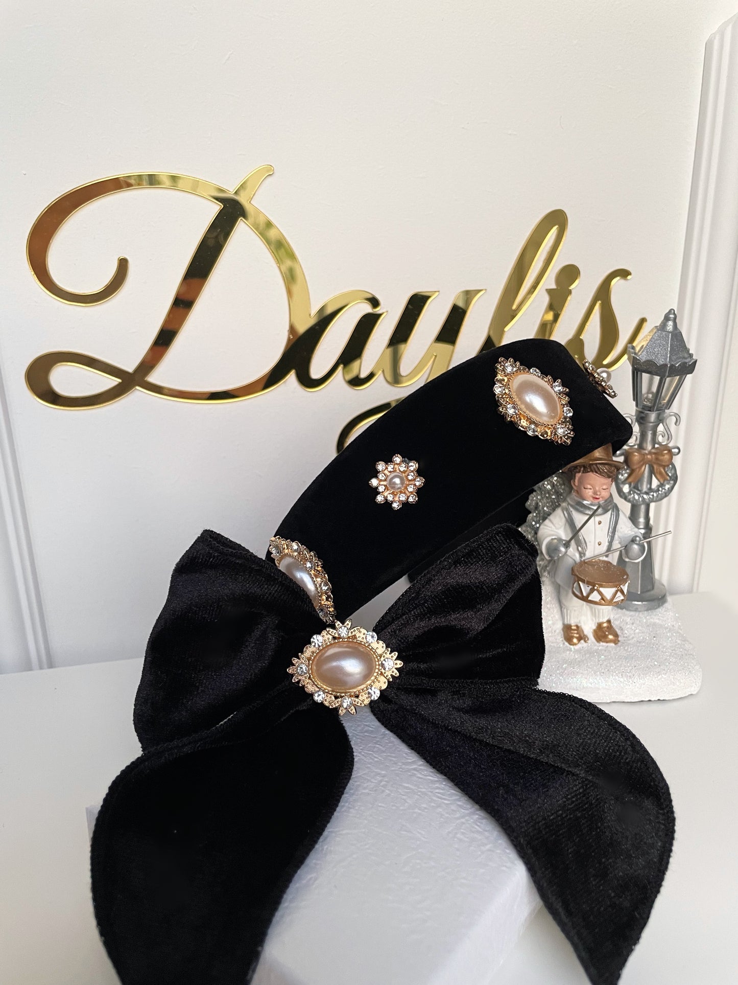Set Black & Gold Velvet