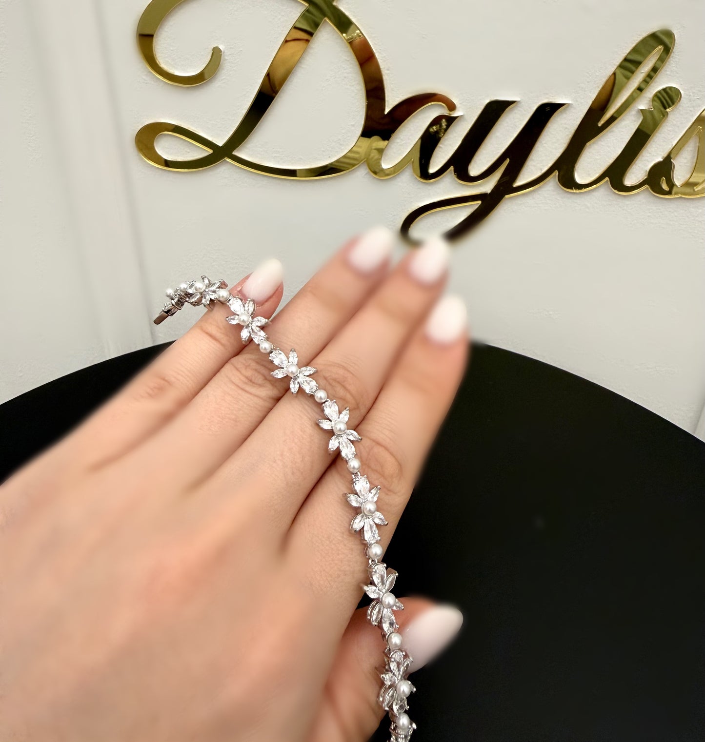 Bratara perle și cristale zirconiu Seria - Daylis