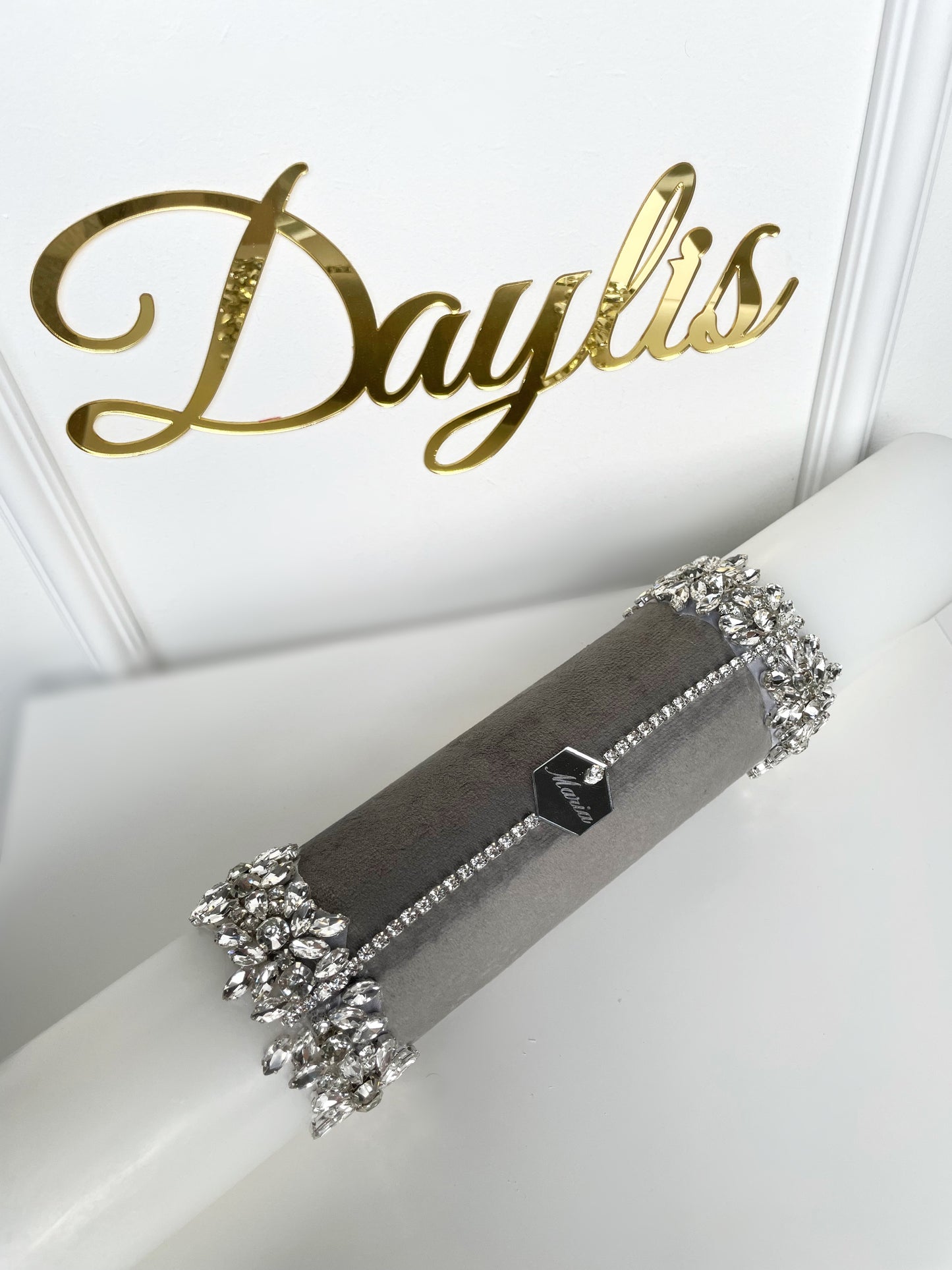 Lumanare personalizata cununie/botez - Daylis