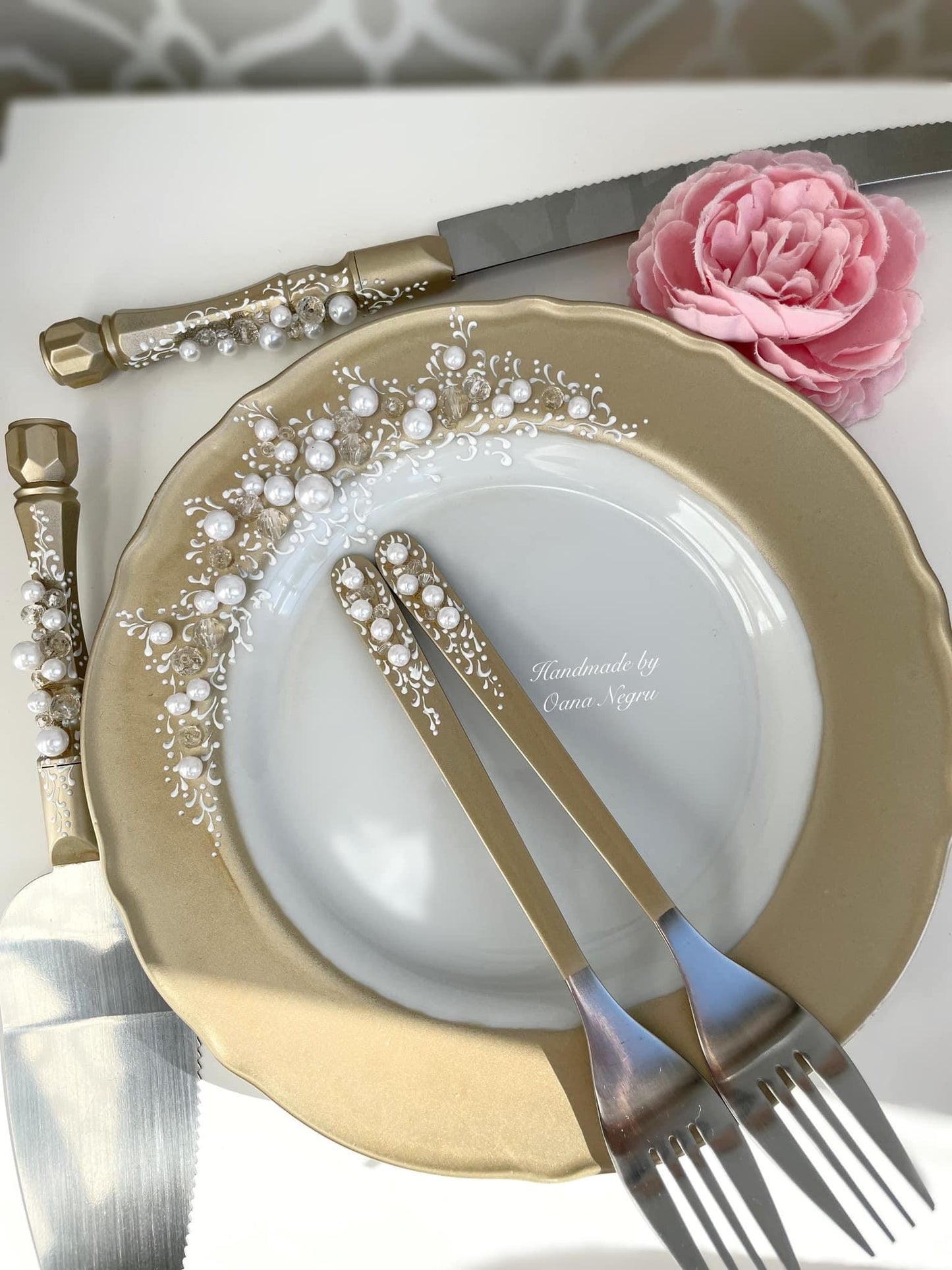 Set de tort Pearl Gold