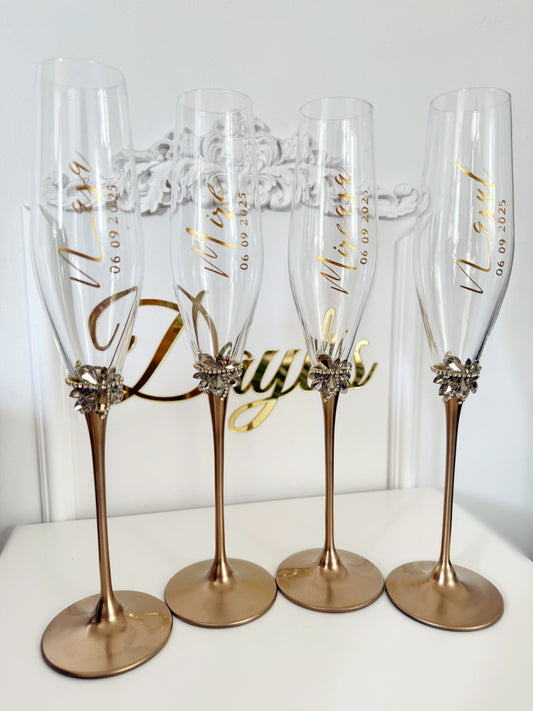 Pahare Deluxe Gold - Daylis