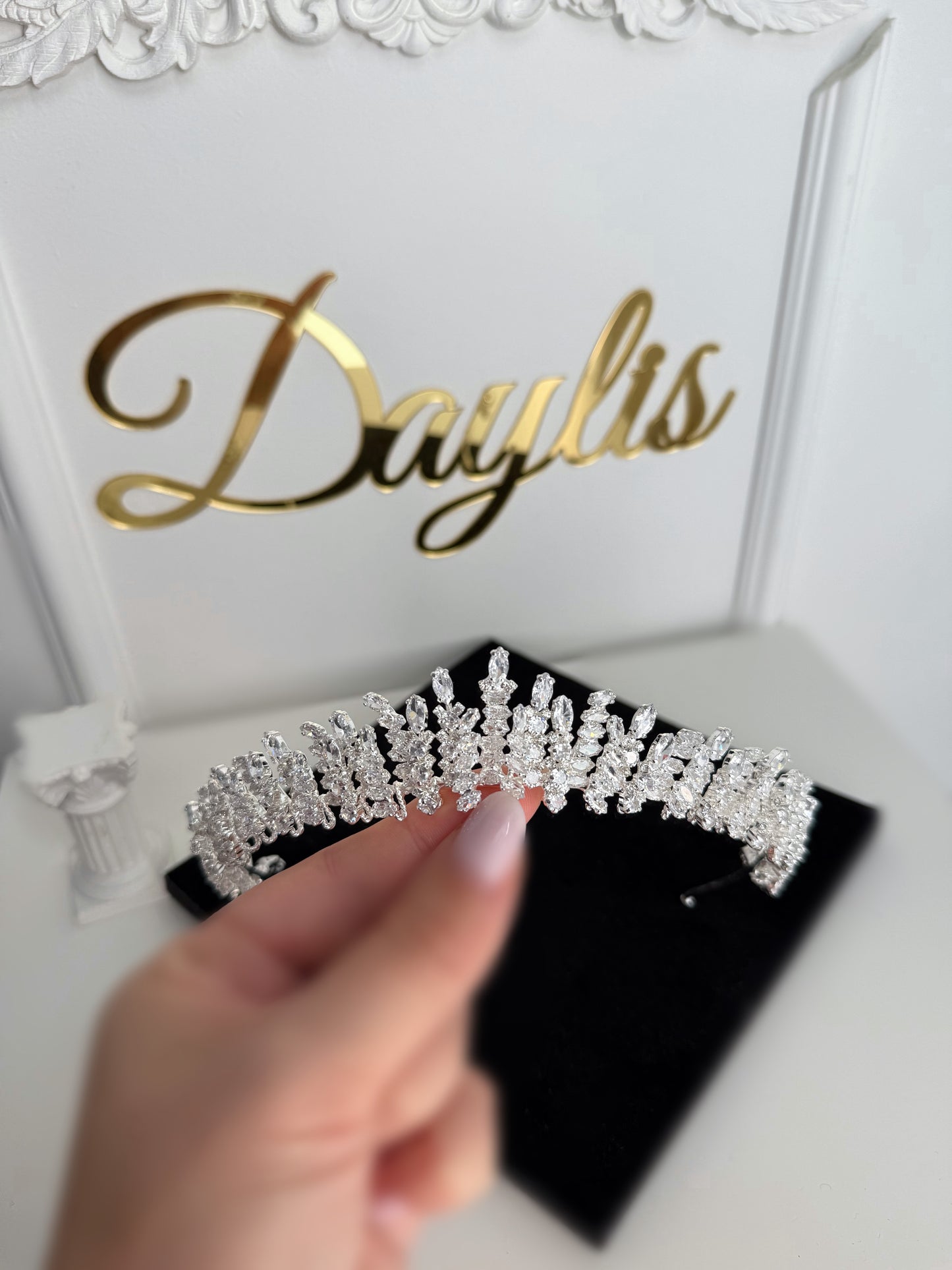 Coronita mireasa Carolin zirconiu - Daylis