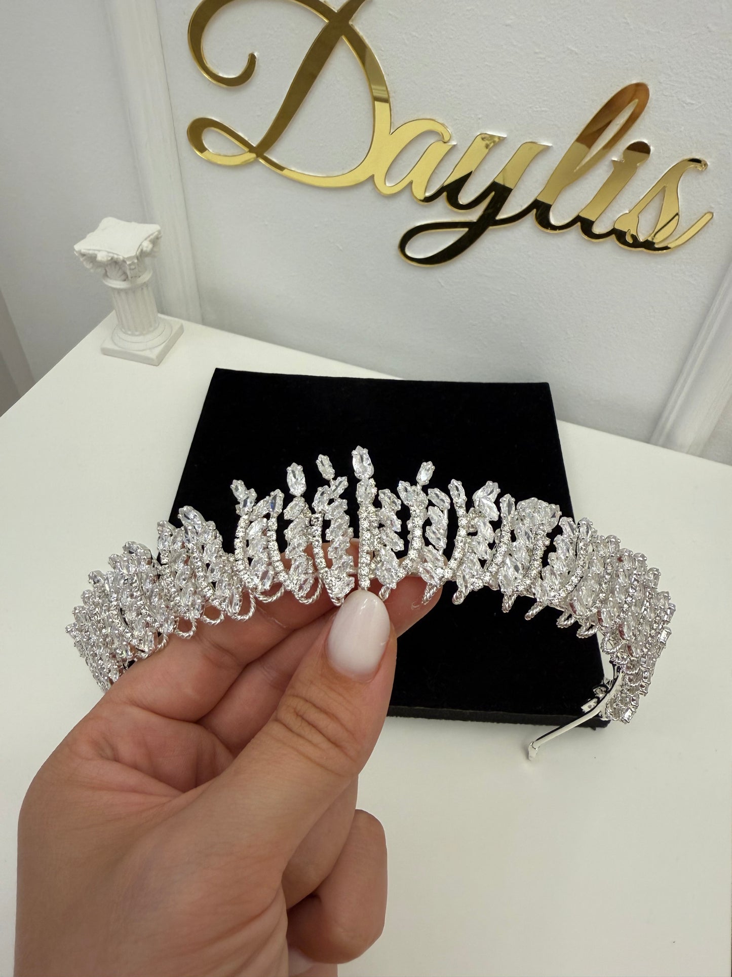 Coronita mireasa Carolin zirconiu - Daylis