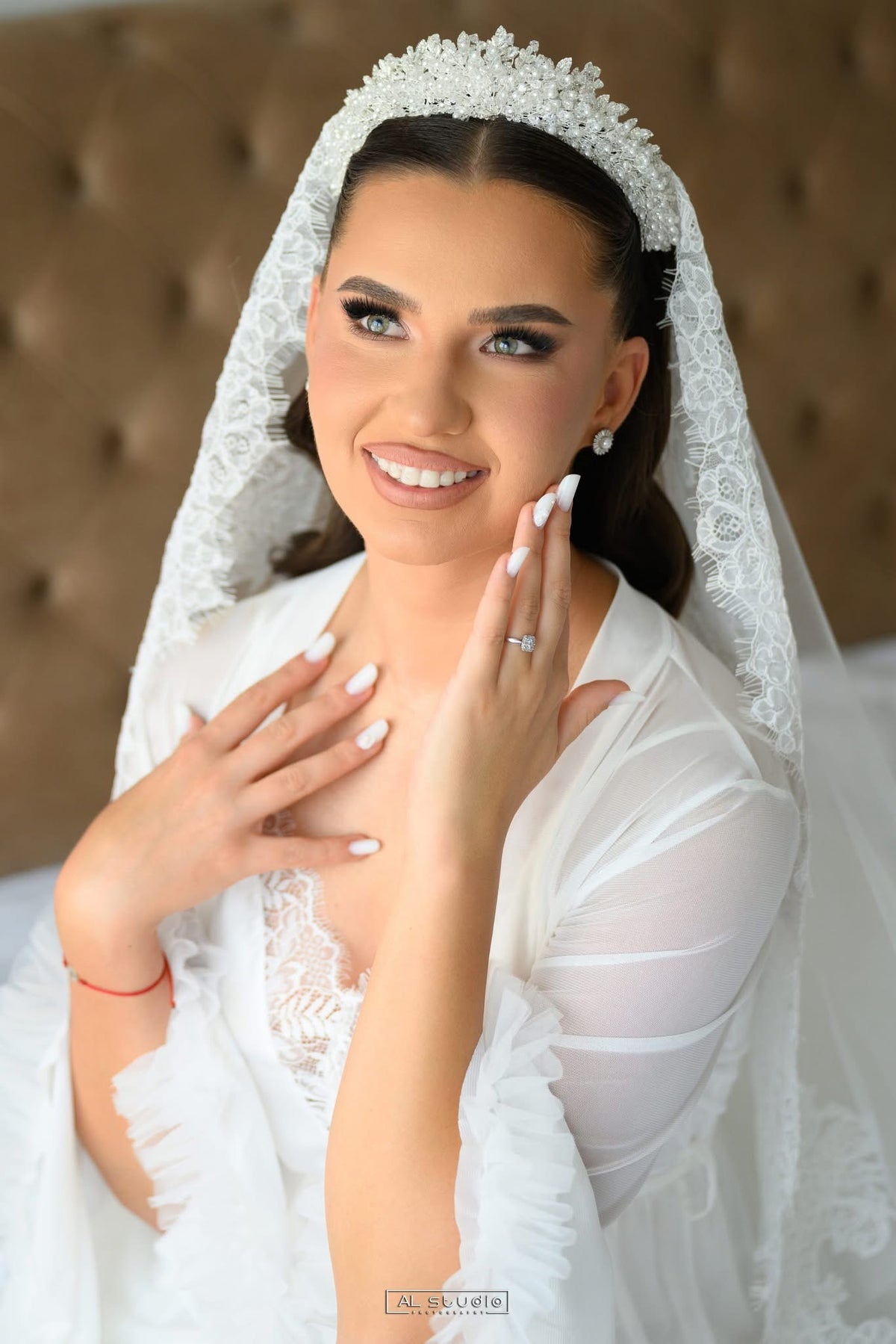 Cercei cu perla si cristale zirconiu Siena - Daylis