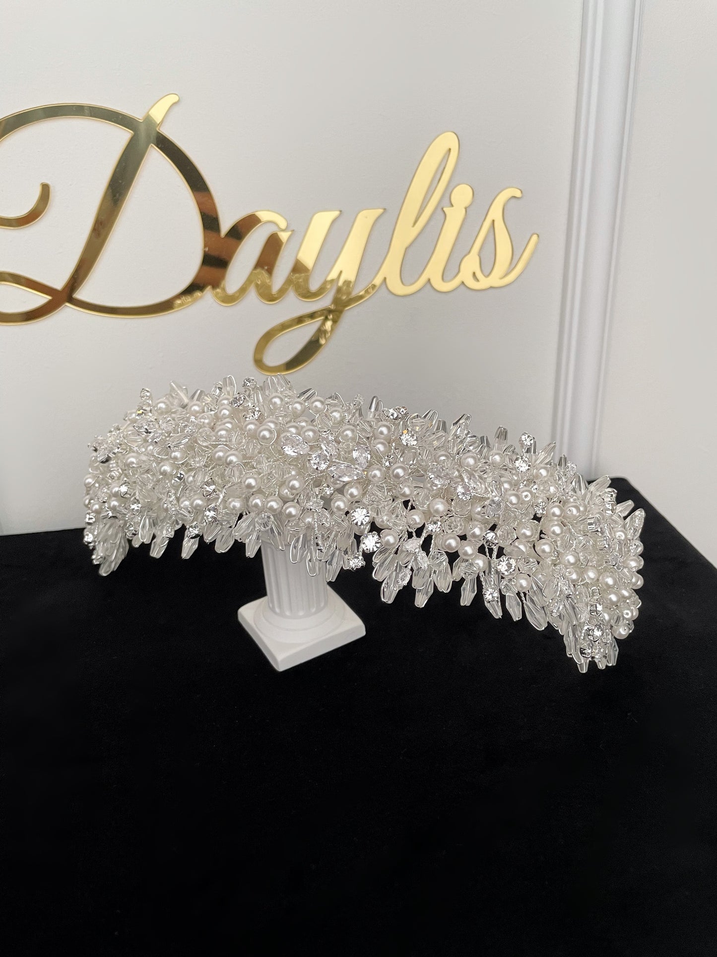 Diadema cu perle Sharon Daylis