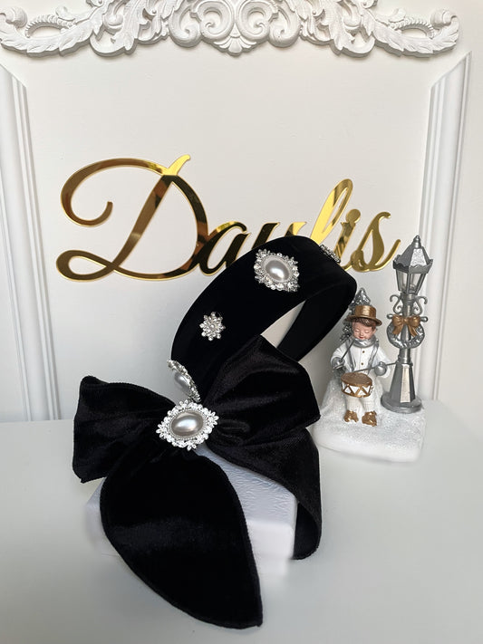 Set Black & Silver Velvet
