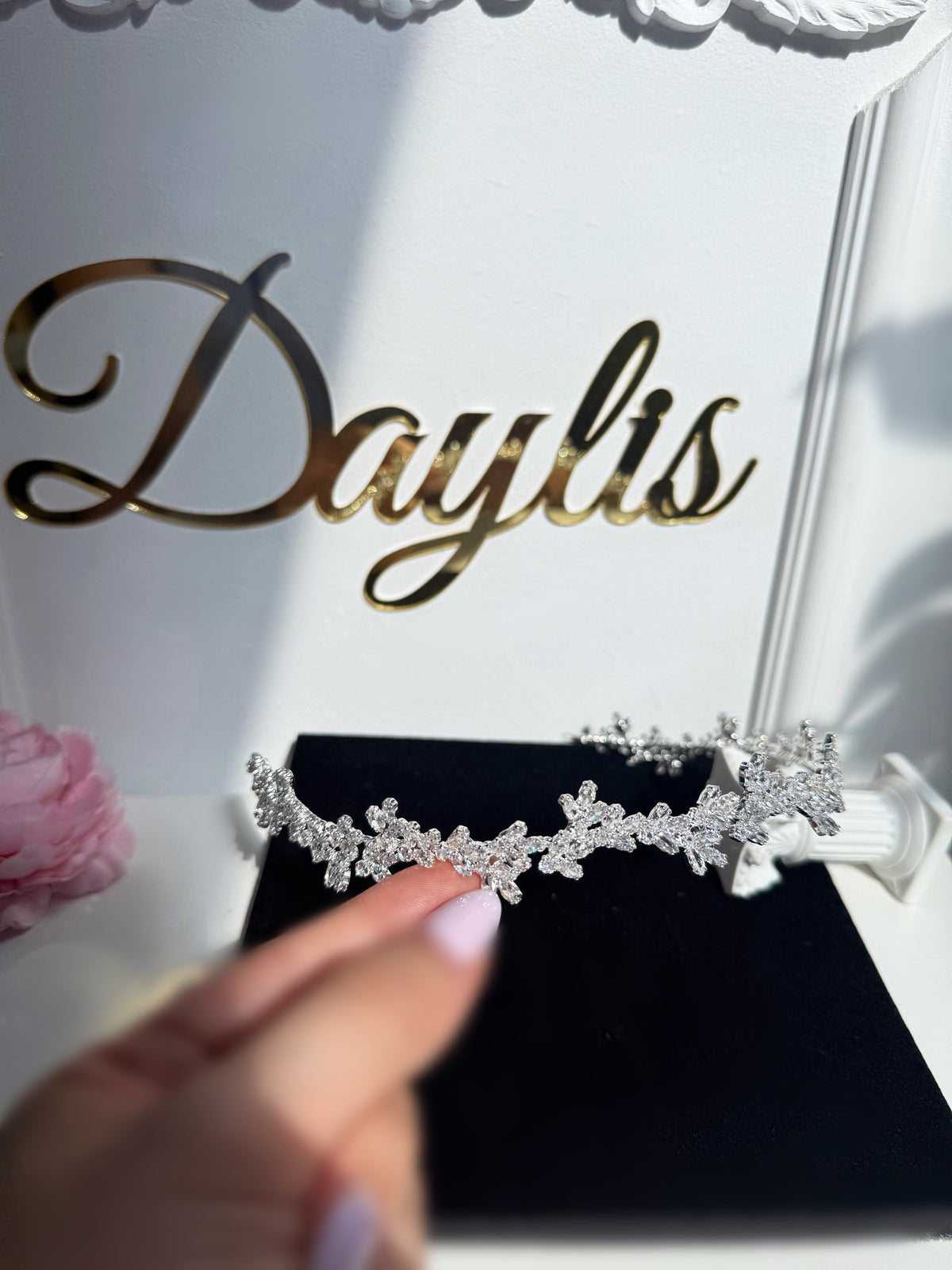 Diadema flexibila cristale zirconiu Alana - Daylis