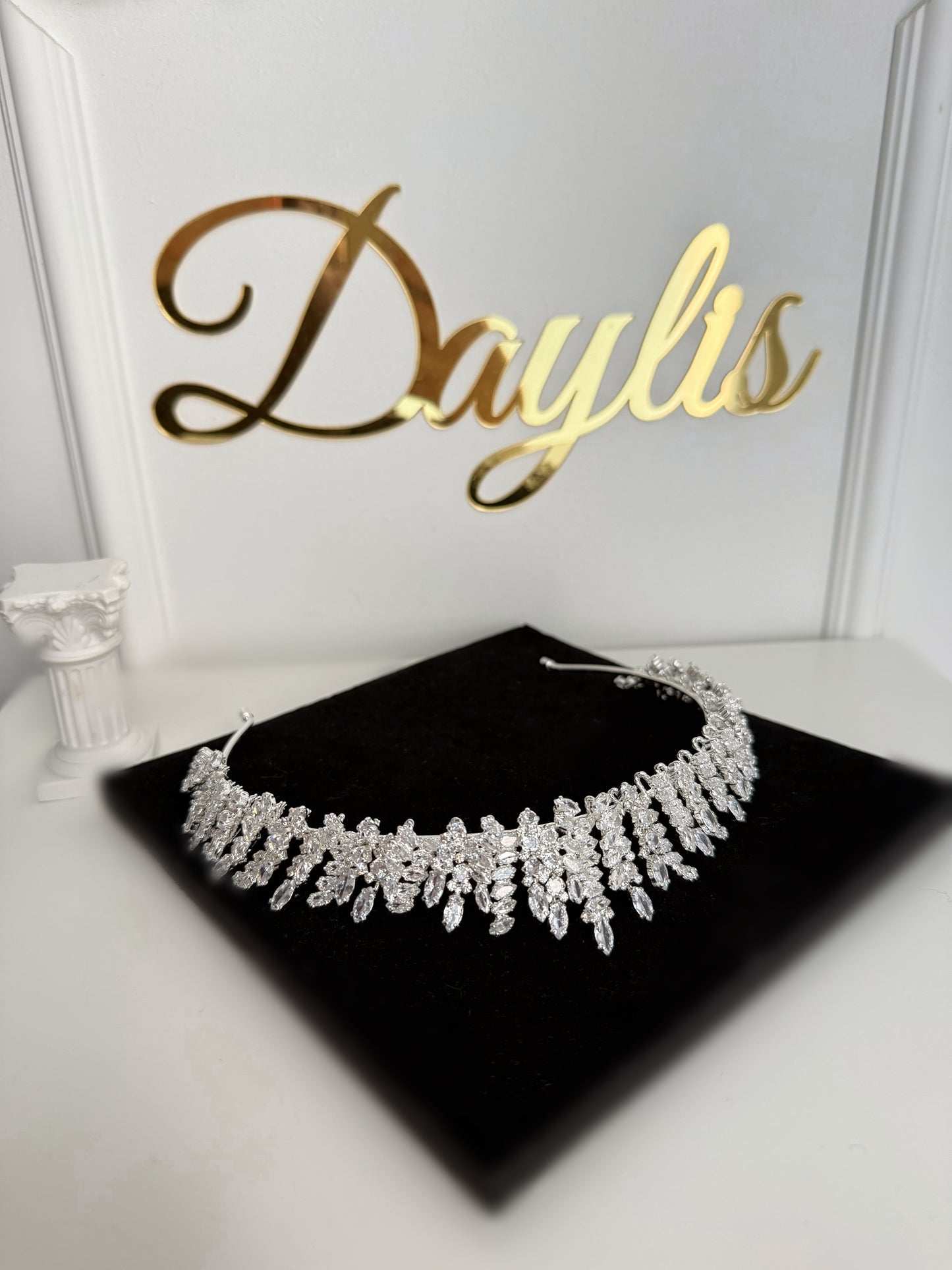 Coronita mireasa Carolin zirconiu - Daylis