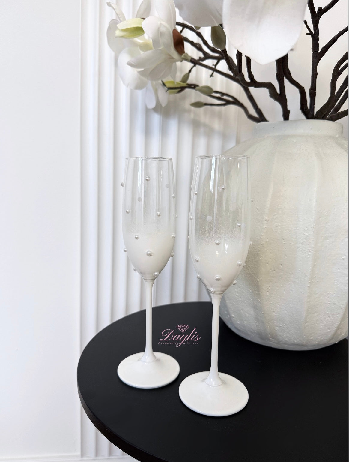 Pahare Elegance Pearl - Daylis