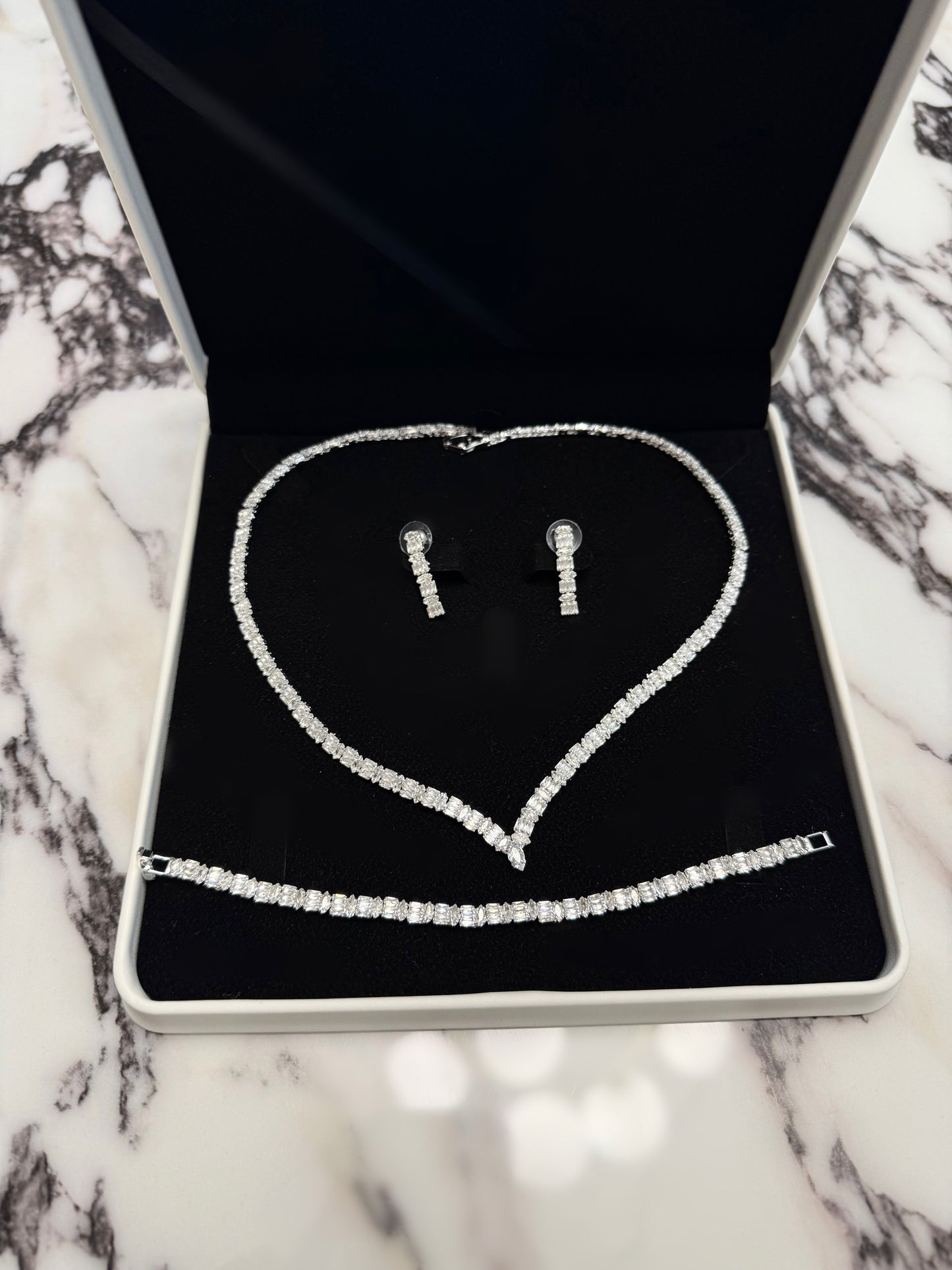Set bijuterii cristale zirconiu Elena - Daylis