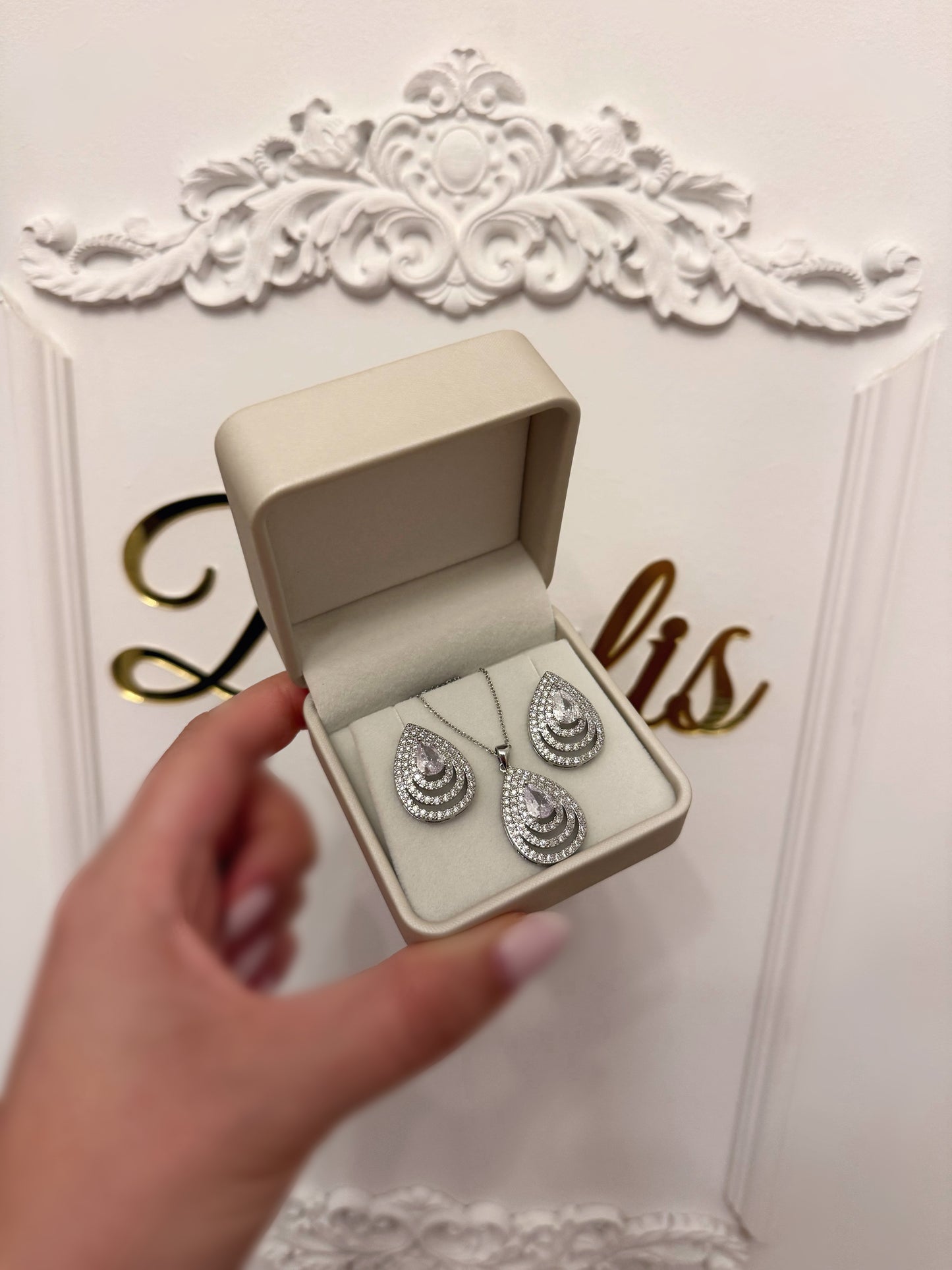 Set bijuterii Lea cristale zirconiu - Daylis