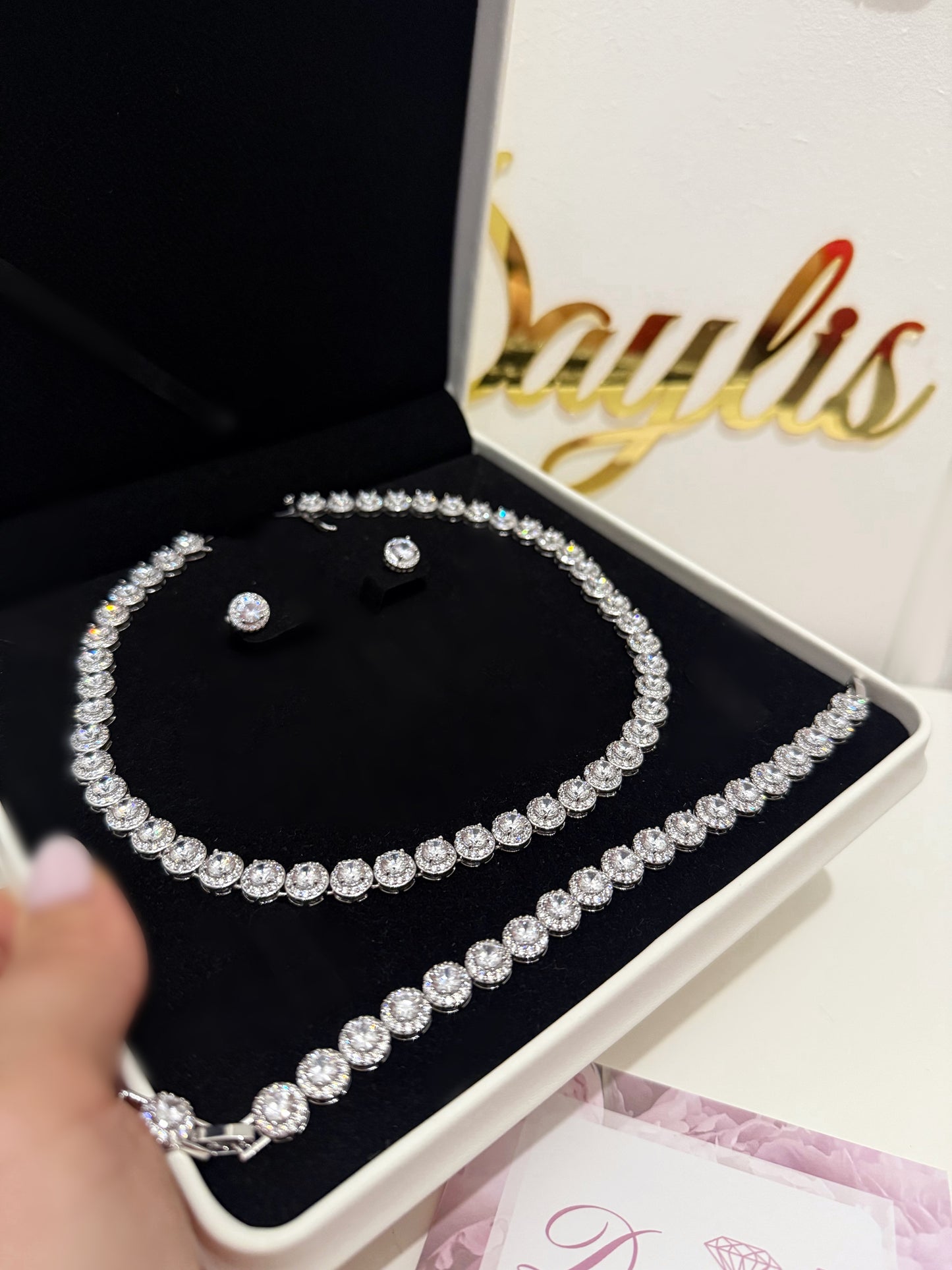 Set cristale zirconiu Rina Daylis 3 piese