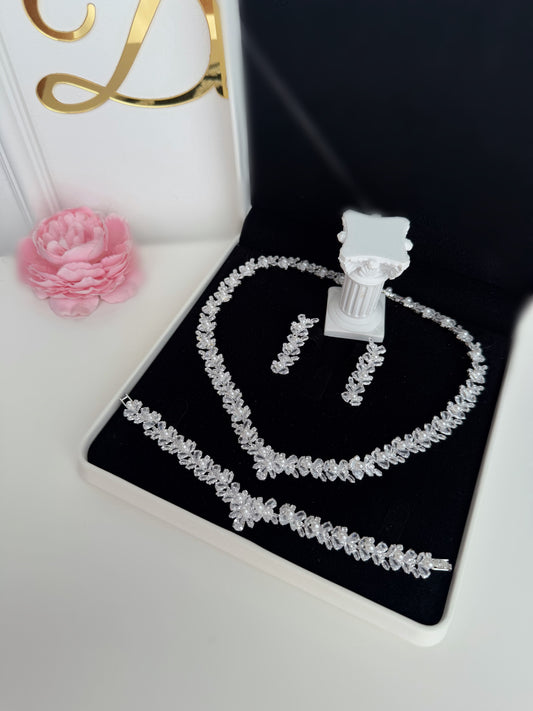 Set bijuterii cristale si perle Ramona - Daylis