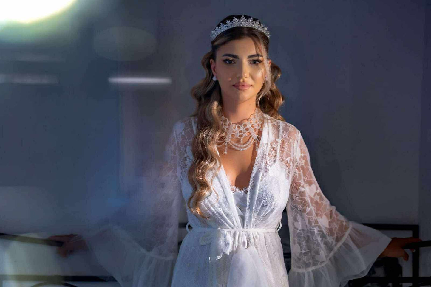 Coronita mireasă cristale zirconiu Alexia - Daylis