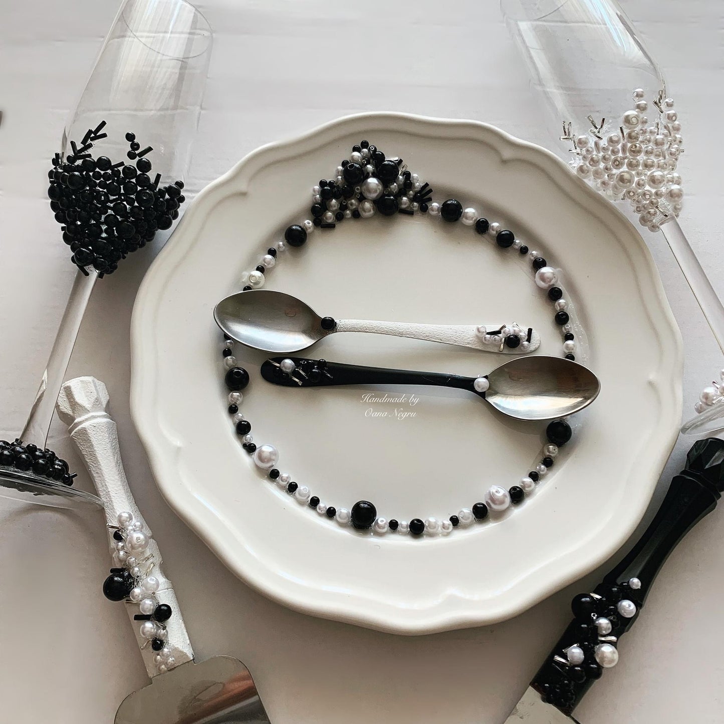 Set de tort Black & White